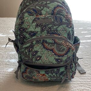 Vera Bradley Fan Flowers Pattern Backpack